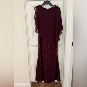 SL Fashions Petite Sequin Lace Dress 4P